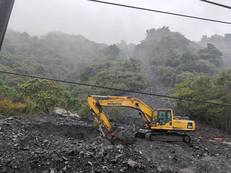 台7線86K+400至86K+600搶修。公路總局提供