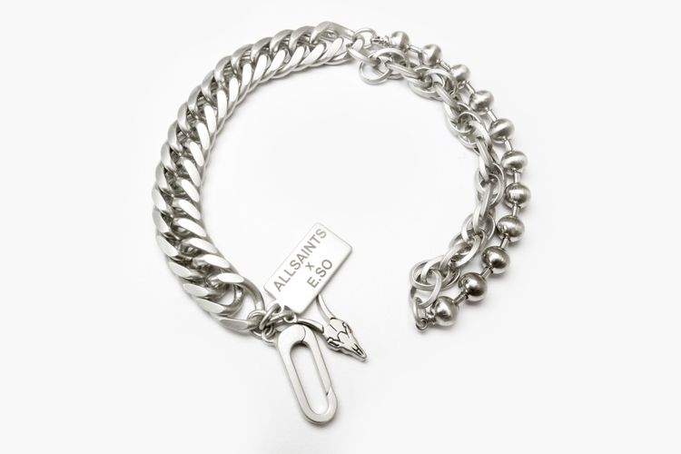 ALLSAINTS x E.SO Chain系列環扣手鍊，6600元。品牌提供