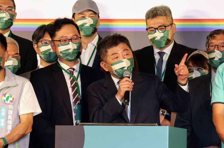 陳時中今天上午出席「2022陳時中競選市長律師後援會成立大會」。莊宗達攝