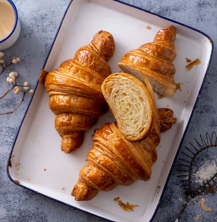 君悅飯店Baguette烘焙坊可頌麵包80元。業者提供