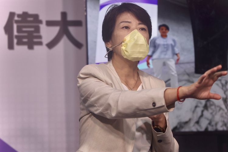 台北市長參選人黃珊珊。林林攝