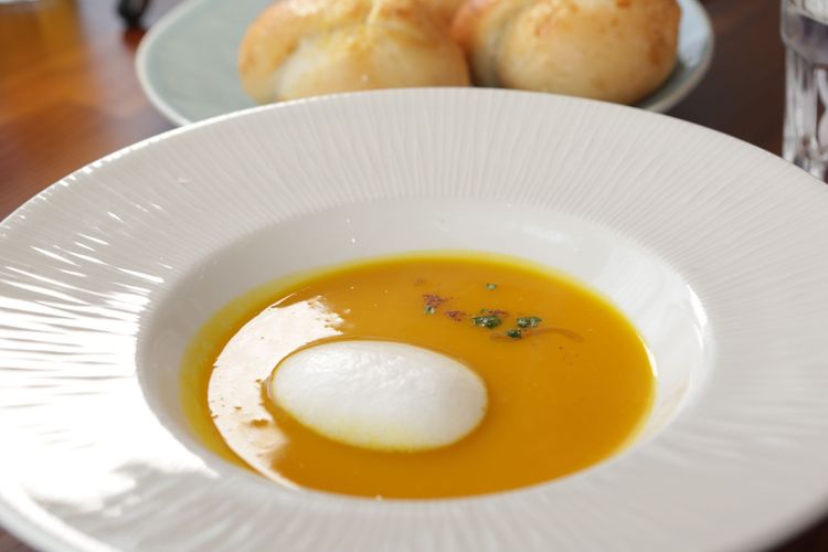 南瓜湯售價180元。翁玉信攝