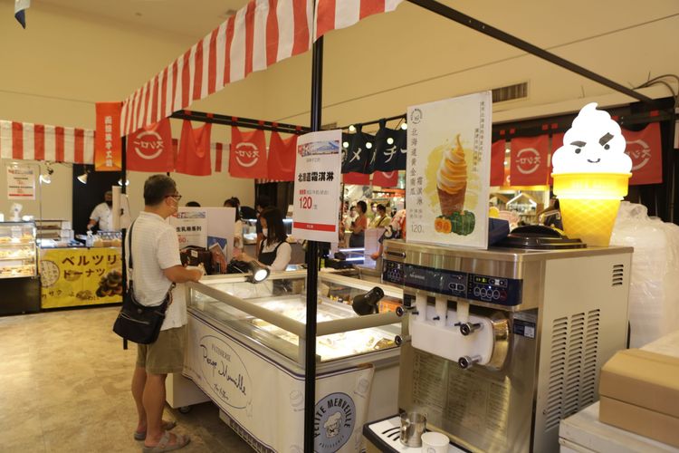 函館菓子工坊在日本展設攤。翁玉信攝