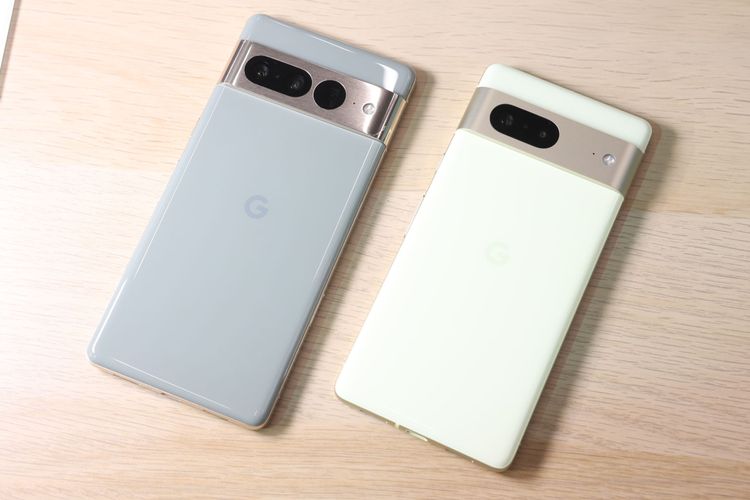 Pixel 7 Pro與Pixel 7。翁玉信攝