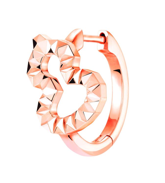 Wulu 18玫瑰金耳環，4萬7500元。品牌提供