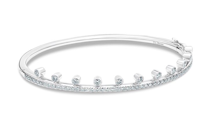 Dewdrop 18K白金鑲鑽手環，27萬8000元。品牌提供