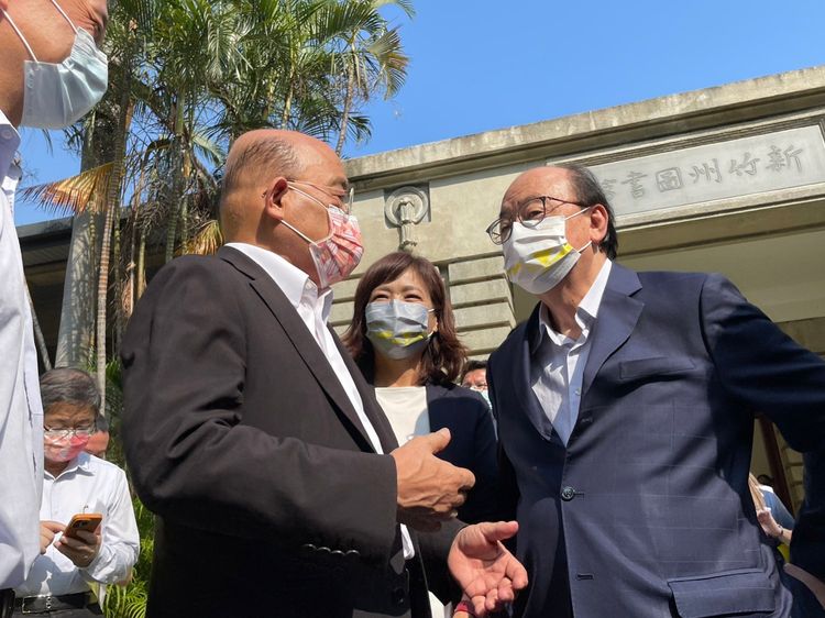 沈慧虹表示，過去8年中央與市府合作翻轉新竹，尤其在蘇貞昌院長支持下，新竹建設大進步。黃羿馨攝