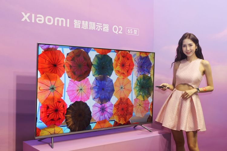 Xiaomi 智慧顯示器 Q2 65 型擁有最新的量子點顯示技術。翁玉信攝