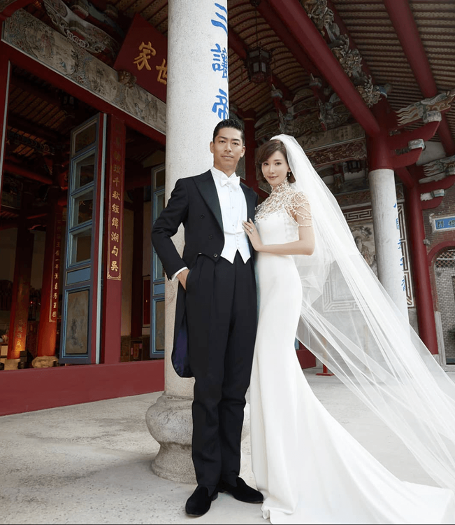 AKIRA（左）和林志玲婚後育有1子。翻攝林志玲IG