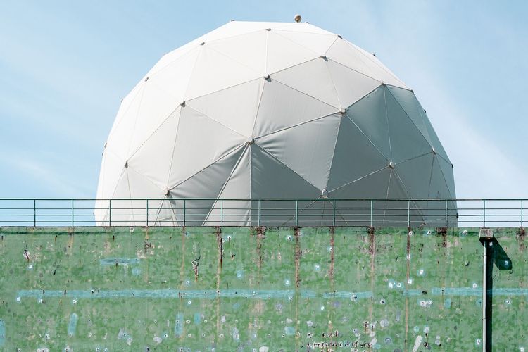 位於北台灣的長程預警雷達。總統府提供