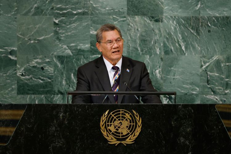 吐瓦魯總理拿塔諾。美聯社