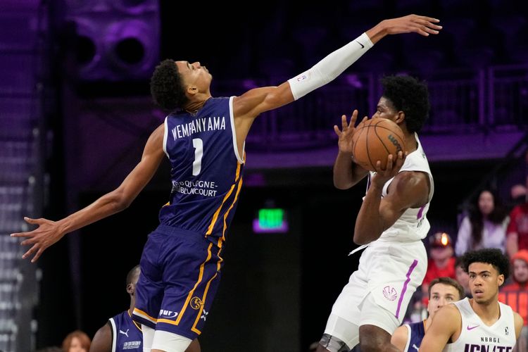 文班亞馬臂展驚人。  美聯社