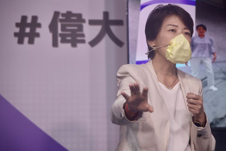 台北市長參選人黃珊珊。林林攝