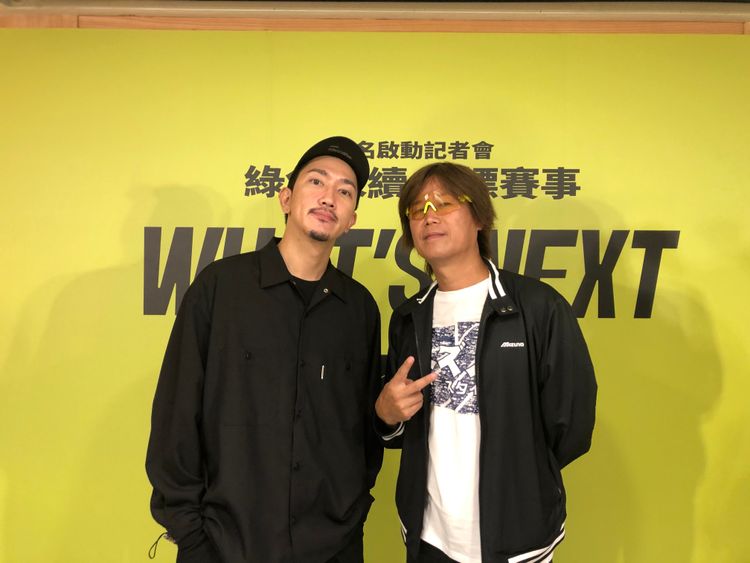 賽事設計師JAY（左）和吉董（右）都出席記者會。黎建忠攝
