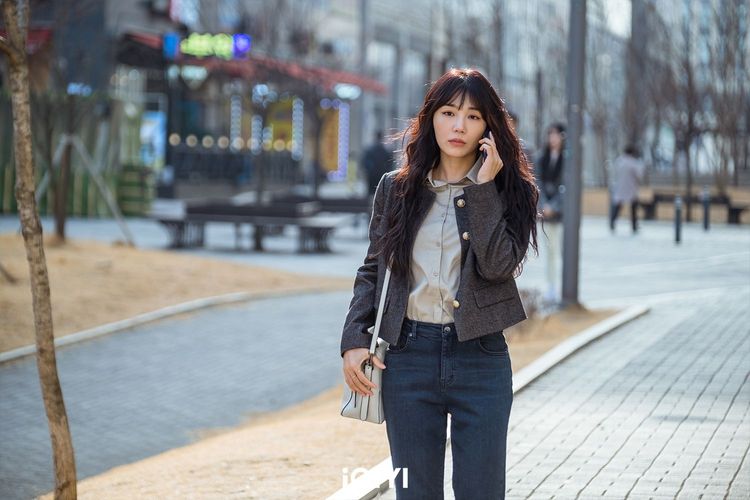 鄭恩地在《BLIND局中人》飾演社工趙恩琪。愛奇藝國際站提供