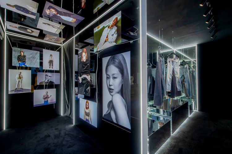 Calvin Klein丹寧快閃店數位互動體驗區。品牌提供