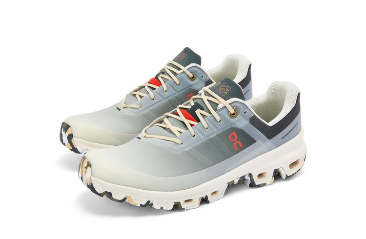 Cloudventure漸層卡其色拼接跑鞋，1萬3000元。品牌提供