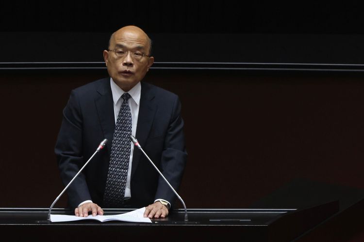 行政院長蘇貞昌18日赴立法院備詢。林林攝