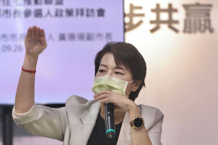 黃珊珊出席台北市社宅政策交流記者會。林林攝