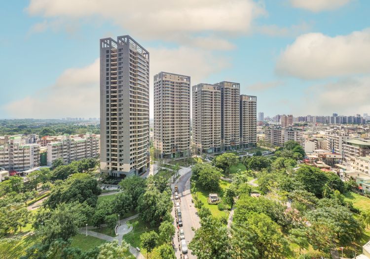 「富邦大無疆」高樓層可遠眺公園與海景。富邦建設提供