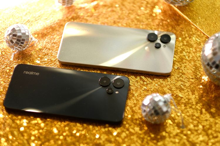 realme 9i 5G有「光澤金」與「搖滾黑」兩色。陳志淵攝