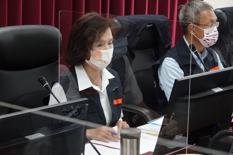 宜蘭縣長林姿妙指示各單位做好防颱工作，確保縣民生命財產安全。林泊志攝