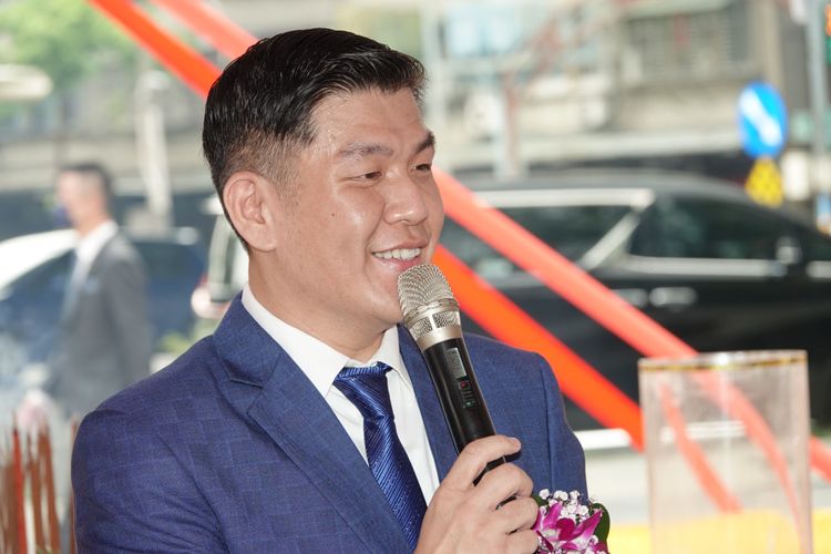 新莊科達花園動工，科達建築董事長賴建程認為，房市回歸冷靜，消費者更可專心看房。陳德興攝