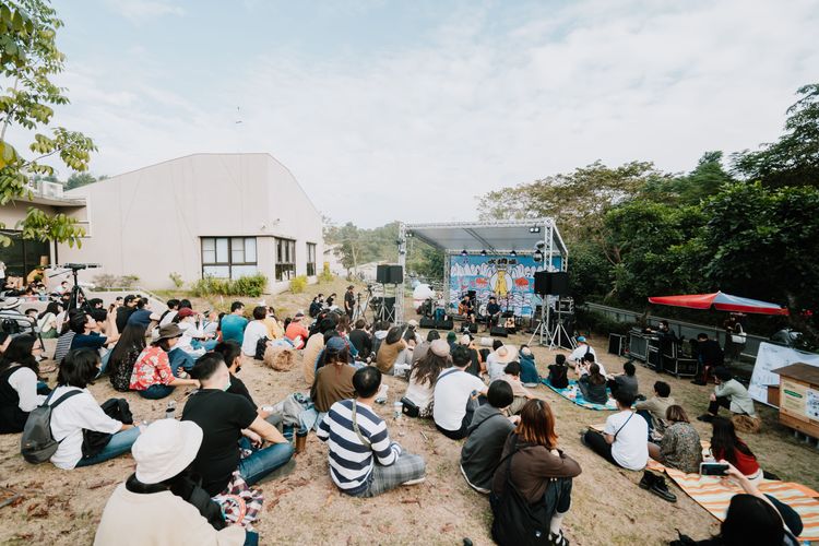 高雄市府「吹狗螺音樂生活節」吸引民眾前往支持。高市府提供