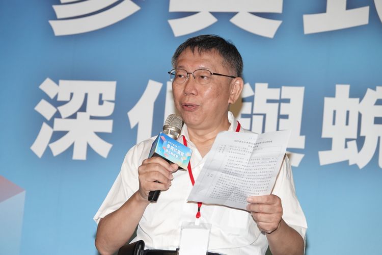 柯文哲堅持不道歉。陳德興攝