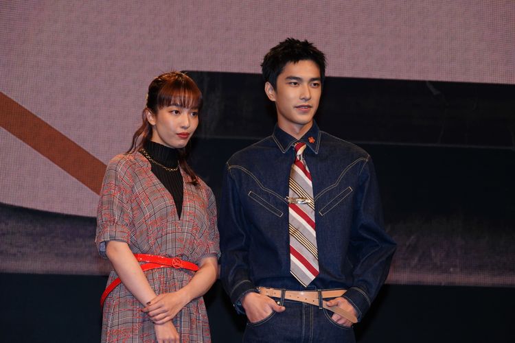 王渝萱及曾敬驊出席金馬入圍記者會。陳德興攝