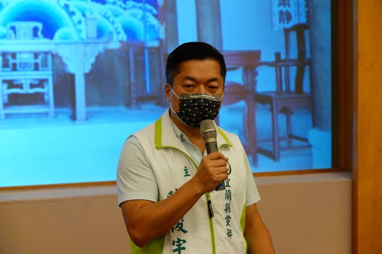 民進黨宜蘭縣黨部主委陳俊宇。林泊志攝