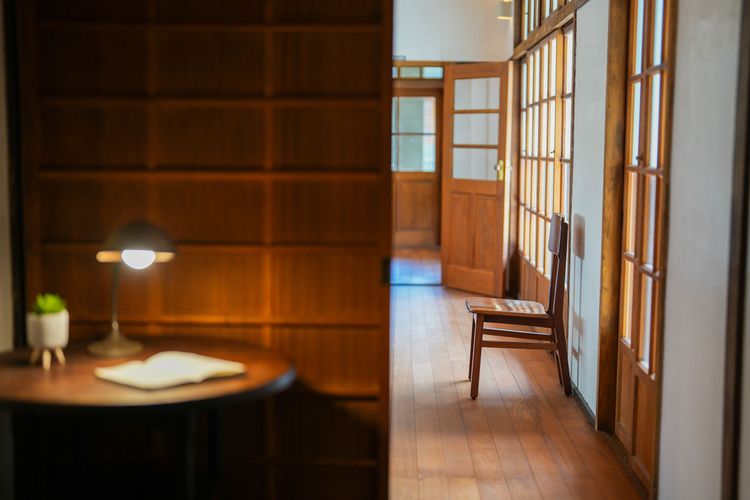 敝墟書店坐落日式老屋中，開放民眾免費參觀。田欣雲攝