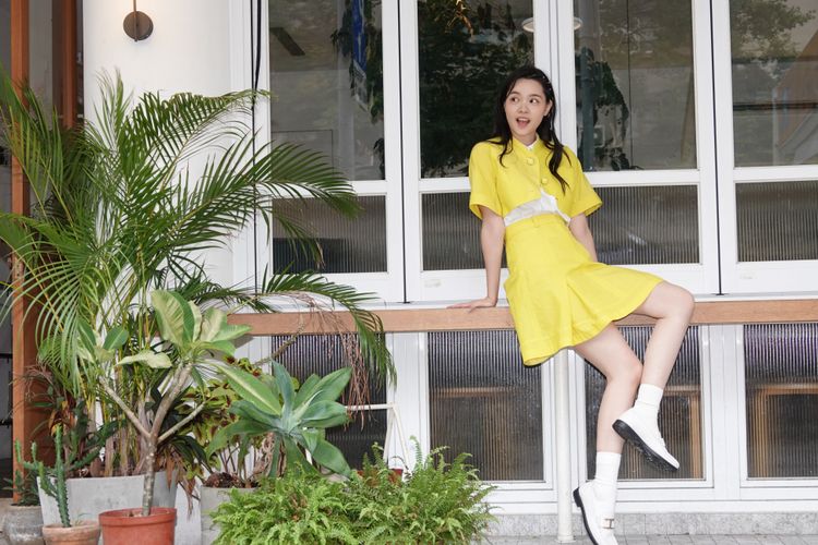 王真琳首次入圍金鐘，準備買紅內褲迎戰。陳德興攝