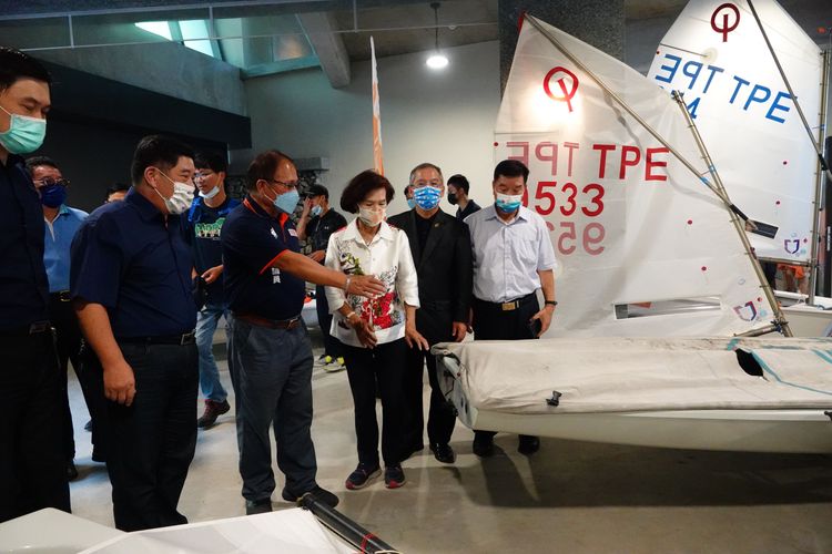 宜蘭縣豆腐岬帆船訓練基地1樓作為艇庫使用。林泊志攝