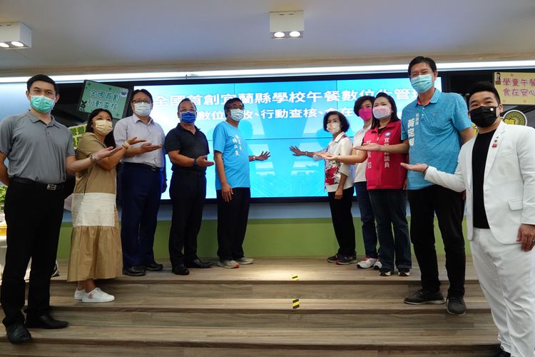 確保學童營養午餐品質與安全，宜蘭縣政府推動學校午餐數位化管理今天（15日）啟動。林泊志攝