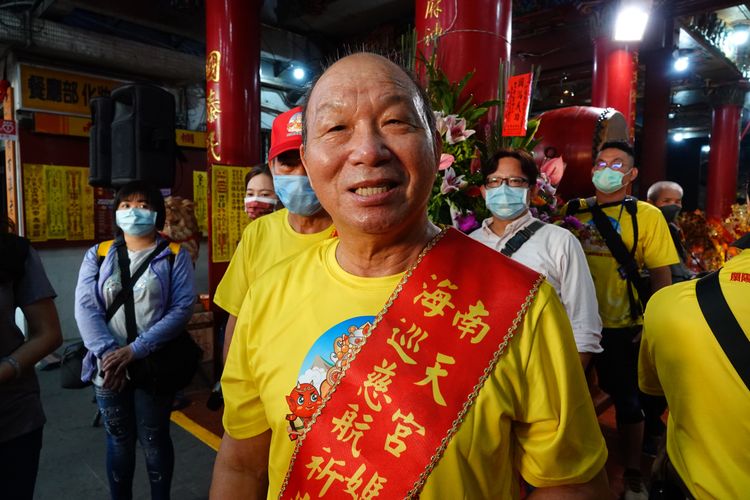 蘇澳區漁會理事長蔡源龍說媽祖是漁民重要信仰。林泊志攝