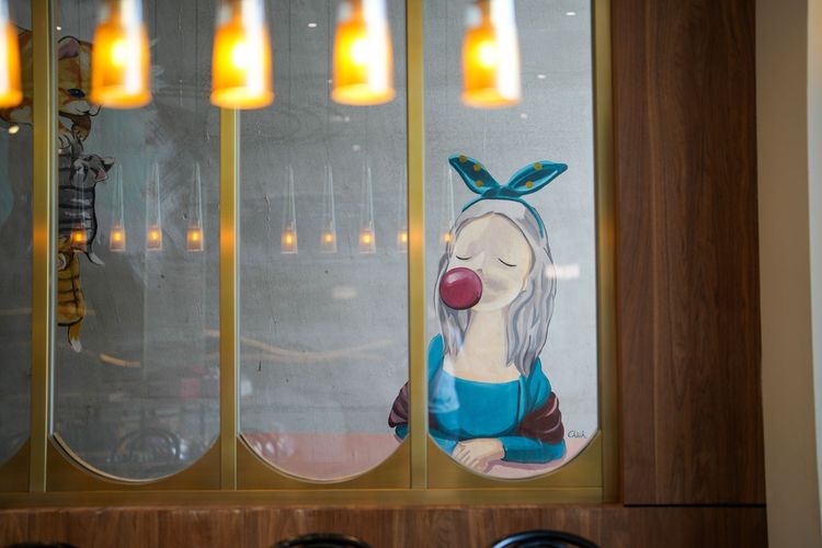 卡啡那台南店裝潢雅致，店內處處是景。田欣雲攝