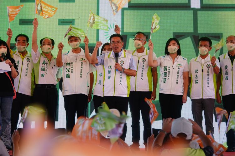 民進黨宜蘭縣長參選人江聰淵。林泊志攝