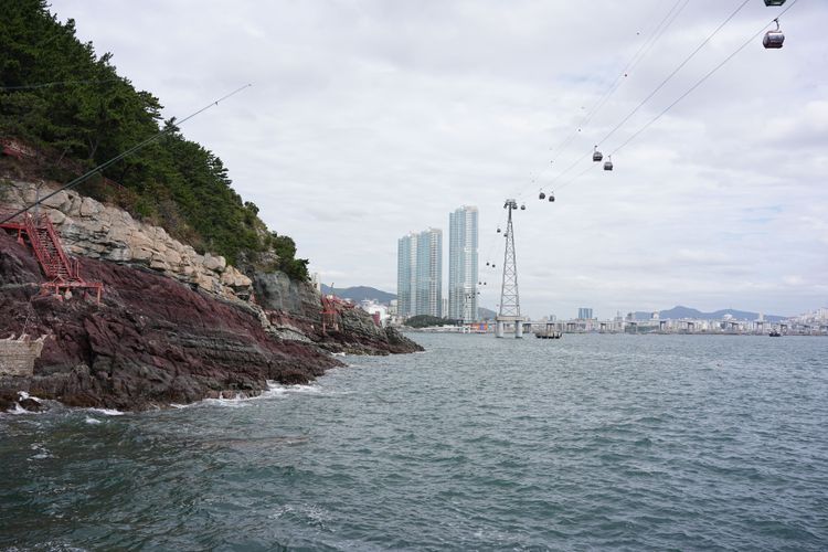 在纜車上可眺望松島美景。黃盈甄攝