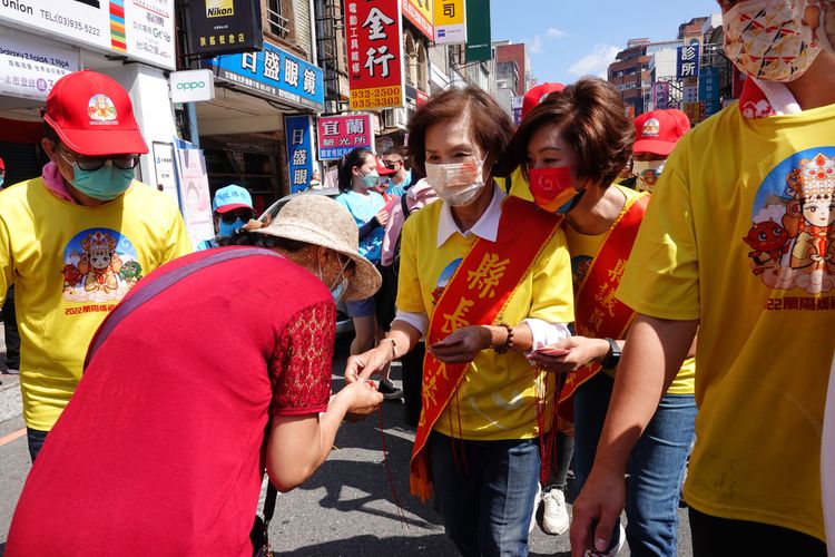 宜蘭縣長林姿妙參與蘭陽媽祖文化節3天海陸遶境活動。林泊志攝