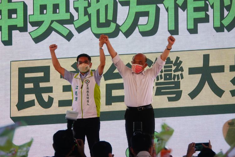 蘇貞昌力挺江聰淵。林泊志攝
