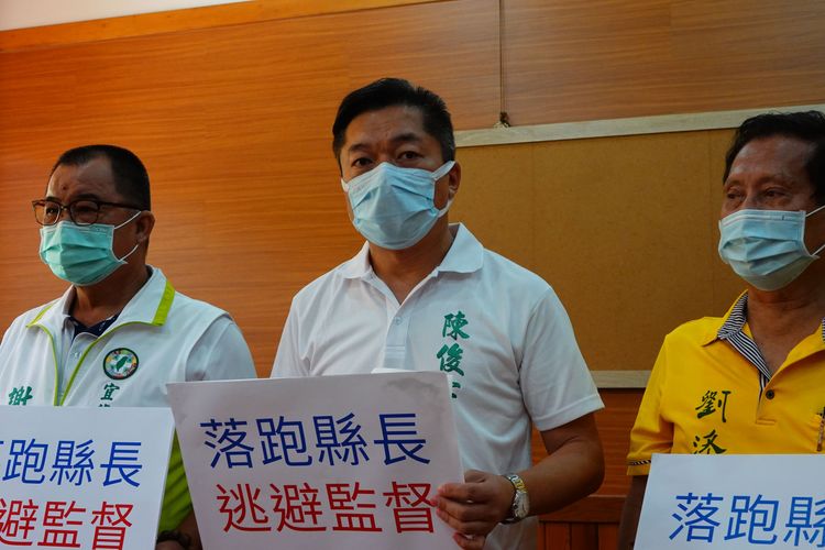 民進黨宜蘭縣議會黨團總召陳俊宇。林泊志攝