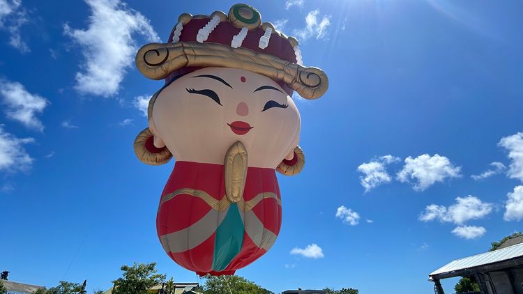 台東天后宮的媽祖熱氣球年底將前往日本伊賀市。古和純攝