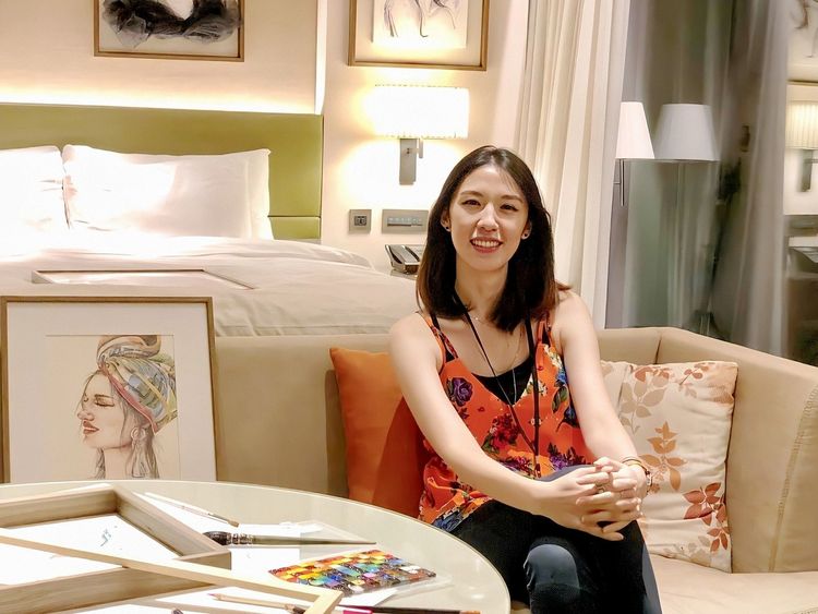 時尚插畫藝術家Edie謝承憶。台北趣淘漫旅提供