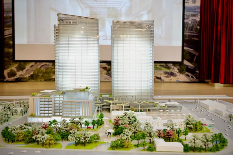 台北車站特定專用區E1、E2街廓公辦都更案」將以商辦為主體，與周圍開發案打造產業新聚落。林林攝