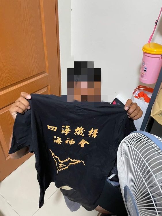 警方逮捕9名四海幫幫眾。警方提供