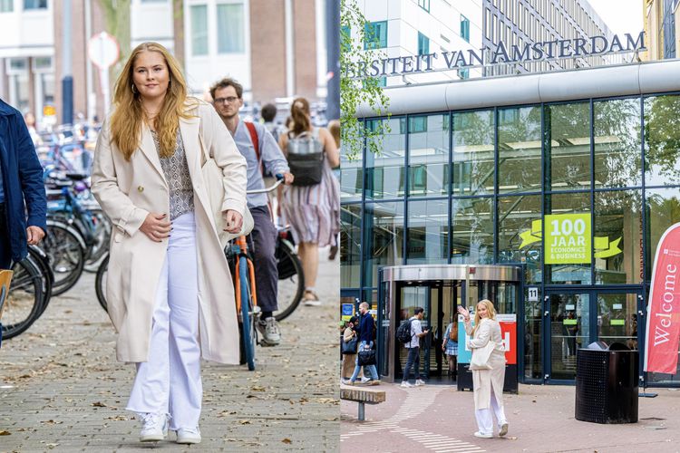 艾瑪利上月6日才開心入住大學的學生公寓。翻攝荷蘭王室官方推特@koninklijkhuis