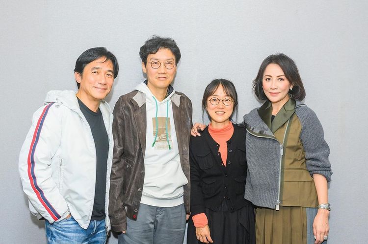 劉嘉玲（右）這次陪著老公梁朝偉（左）訪韓。翻攝劉嘉玲IG