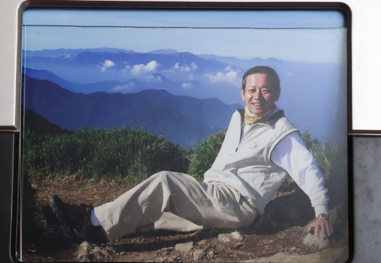 陳寳郎喜歡爬山。莊宗達翻攝