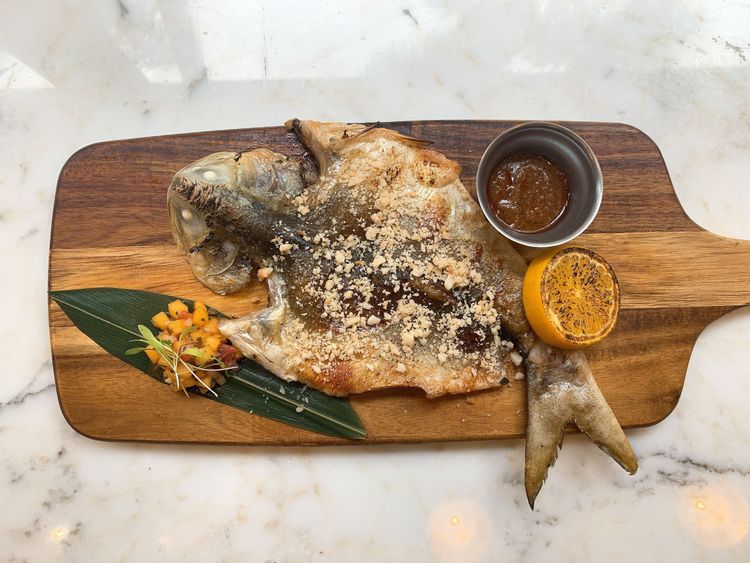 辣烤午仔魚，780元。劉欣欣攝